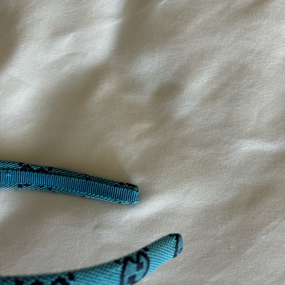 Gucci Teal Monogram Headband - Picture 4 of 5